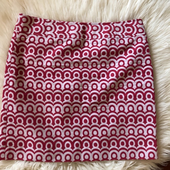 Ann Taylor Dresses & Skirts - Deep pink/white Ann Taylor skirt size 14